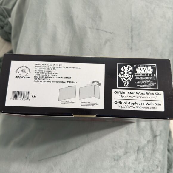 Star Wars Episode 1 Theed Hanger Figurine Gift Set Darth Maul Obi Wan Kenobi - Picture 6 of 7